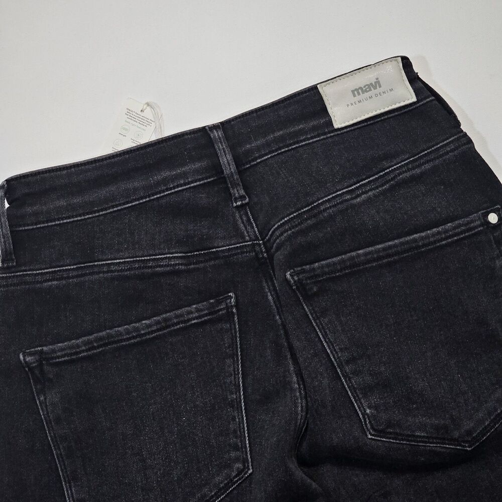 Mavi Paris High Rise Skinny Jeans Women 27 Black Stretch New With Tags - Picture 7 of 8